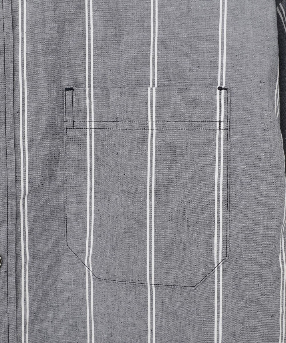 JOSEPH ABBOUD MOUNTAIN 【SPACE／UNISEX】JOE COTTONワイドストライプ シャツ 