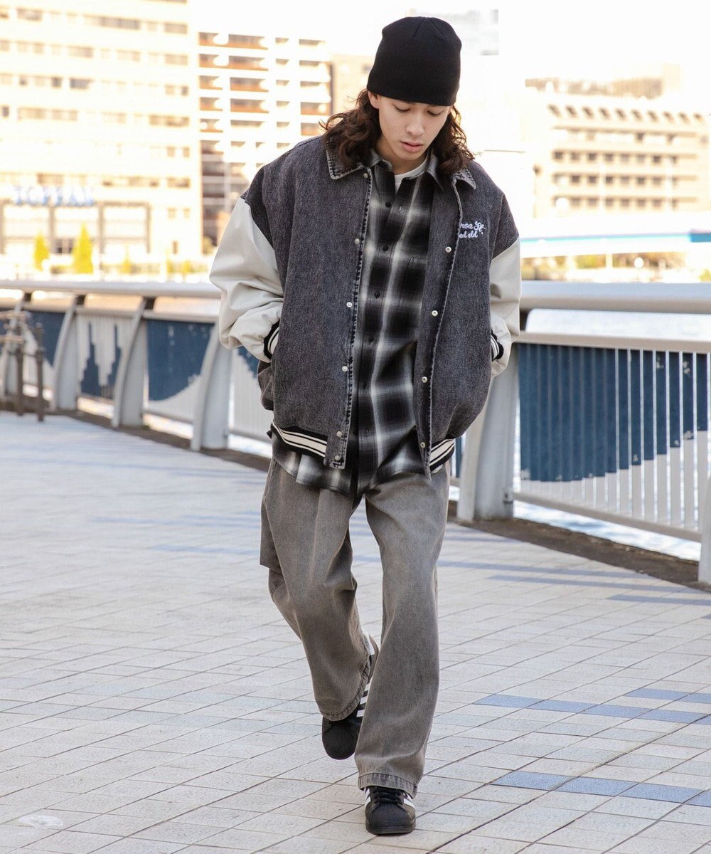 WEGO デニムスタジャン 