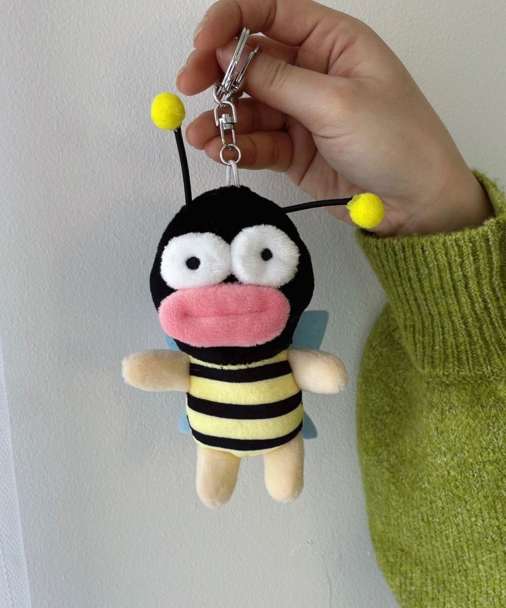 WEGO スリムたらこみつばちぬいぐるみキーホルダー 
