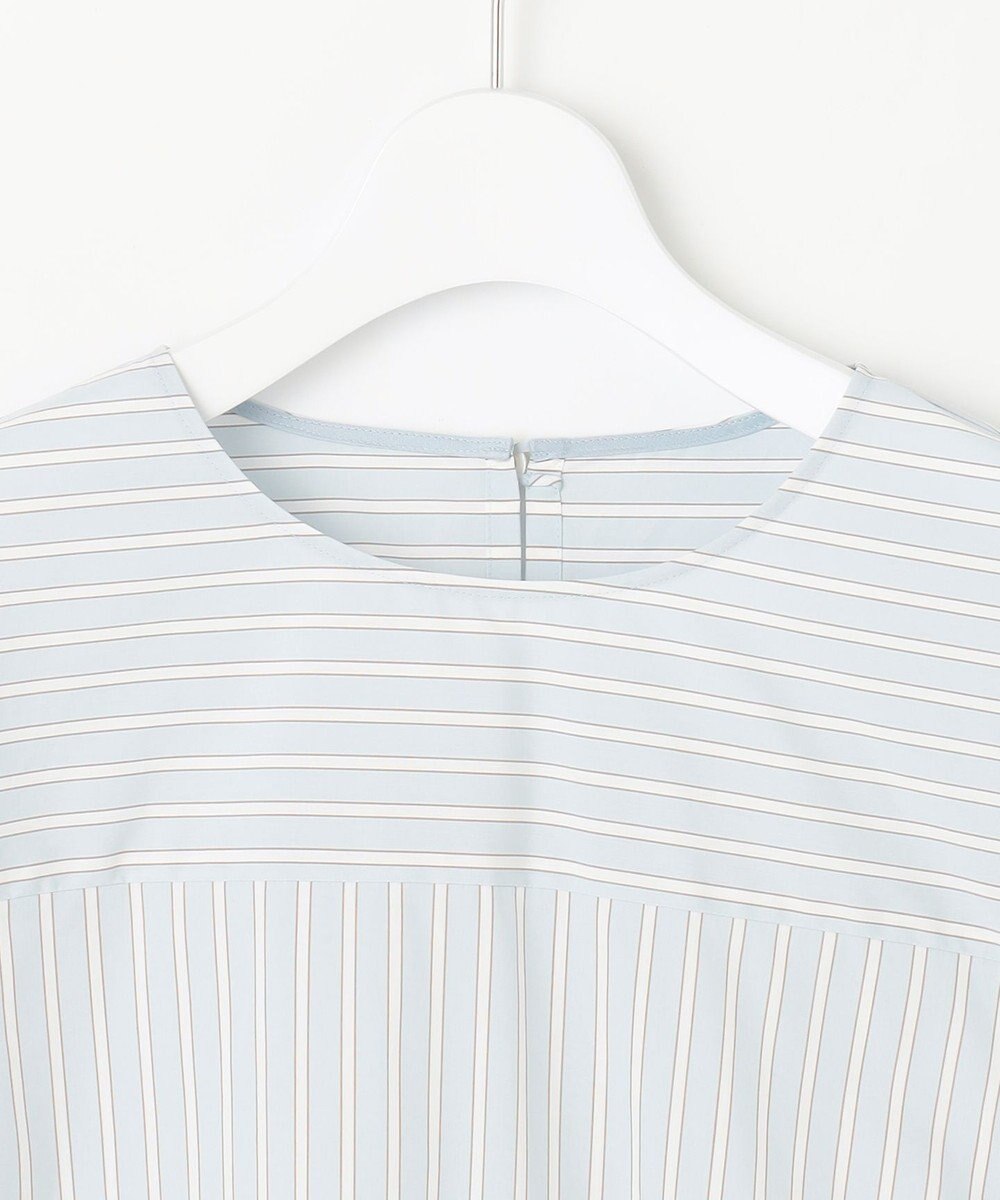 自由区 【洗える】SOMELOSクロップド丈 ブラウス 