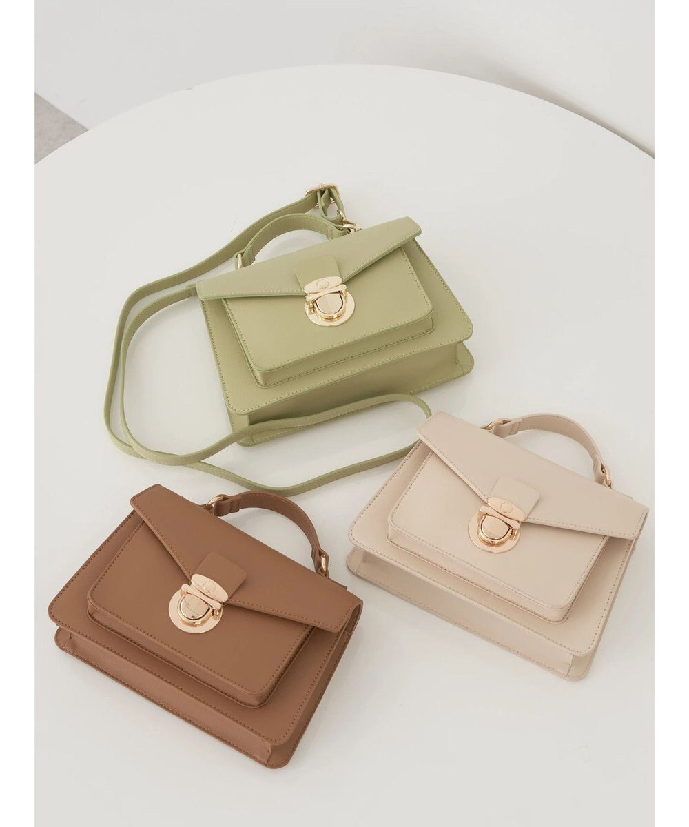 earth music&ecology サッチェルショルダー付きバッグ 