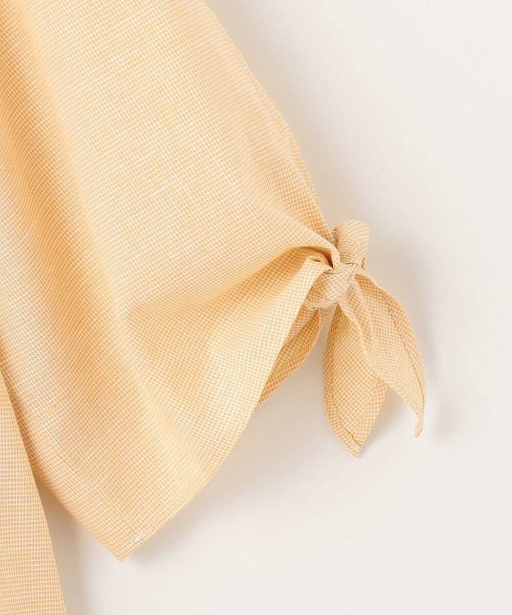 J.PRESS LADIES S 【洗える・吸水】 BEZピンチェック キーネック ブラウス 