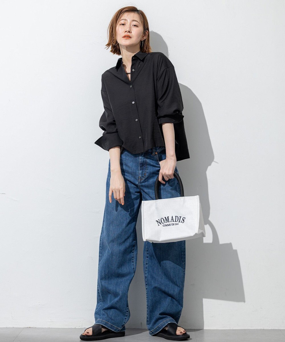 23区 【接触冷感】23区DENIM サマー ストレート ワイド パンツ 