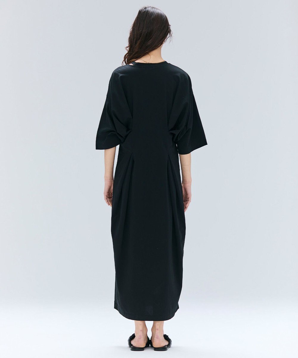 BEIGE， 【洗える】S.BABILA / スリットネックウエストタックワンピース 