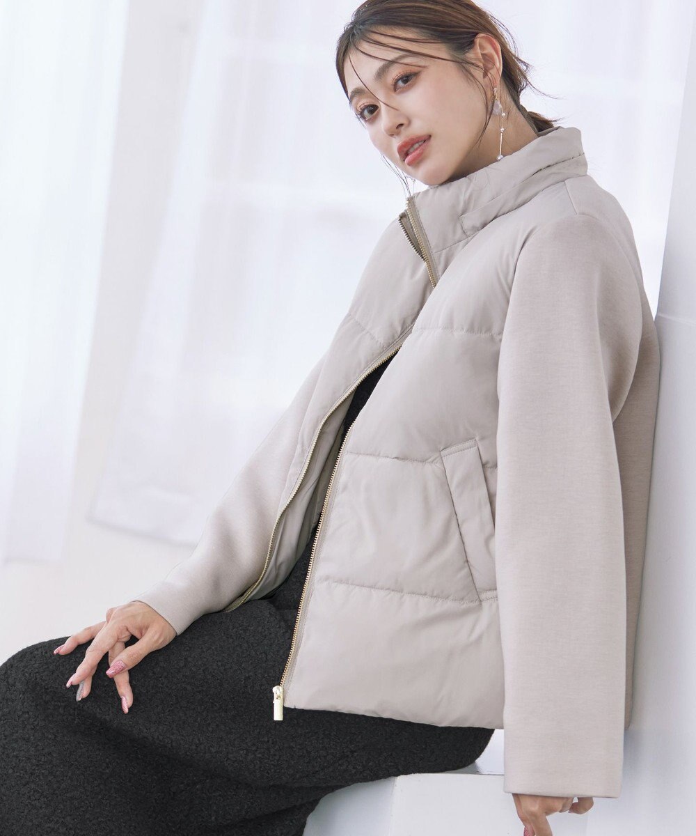 Tiaclasse ファイバーダウン×ダンボール異素材ショートコート 