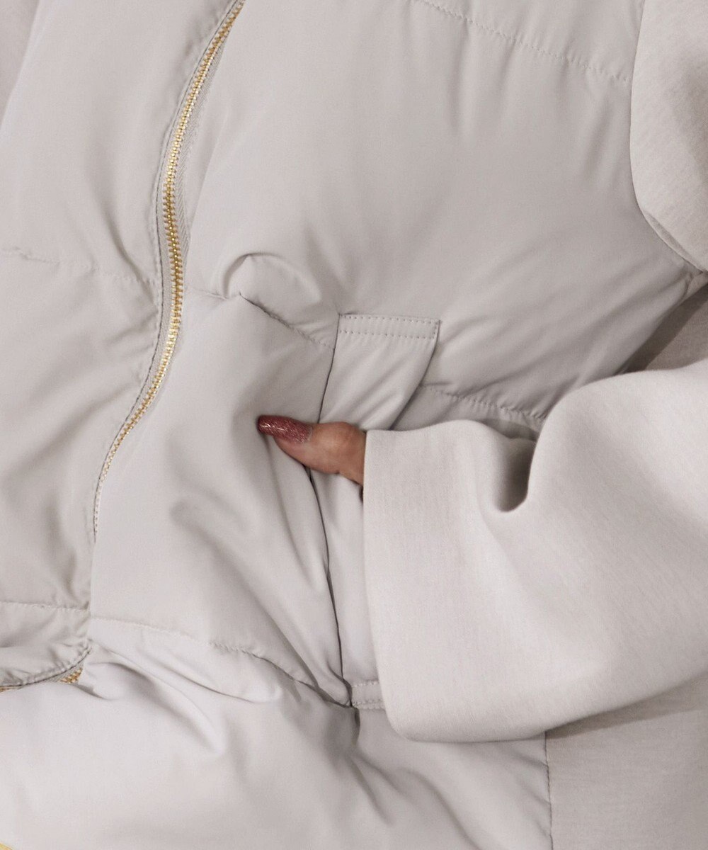 Tiaclasse ファイバーダウン×ダンボール異素材ショートコート 