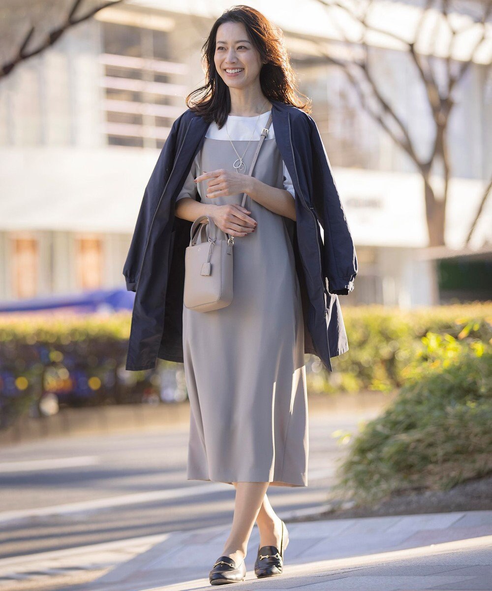 J.PRESS LADIES 【2way】スプリットレザー ナノポシェット バッグ 