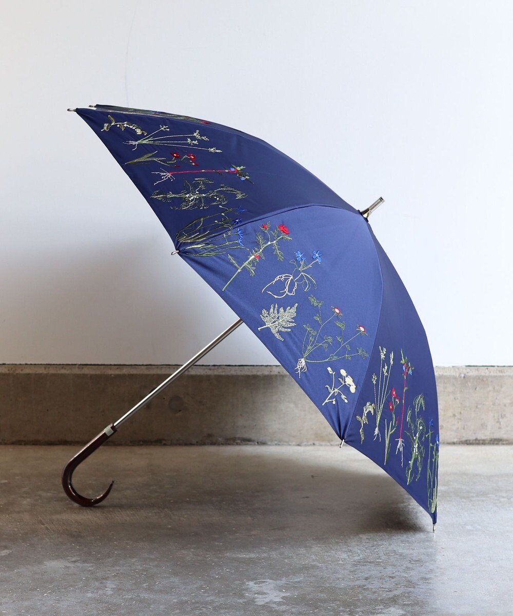 UVカット率99%以上・一級遮光生地・晴雨兼用】ボタニカル刺繍の日傘
