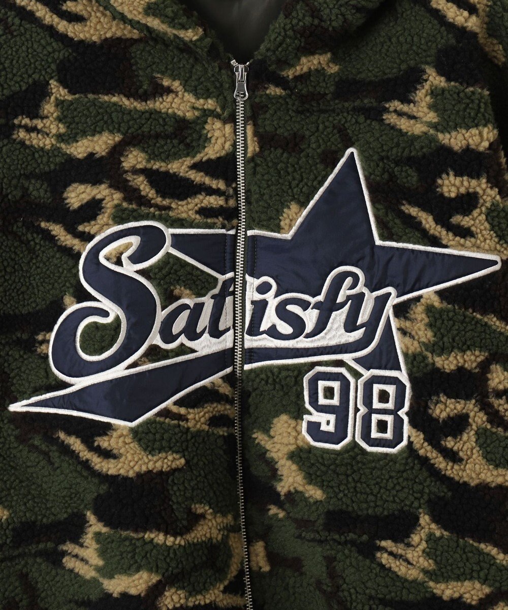 WEGO 迷彩ロゴボアパーカー 