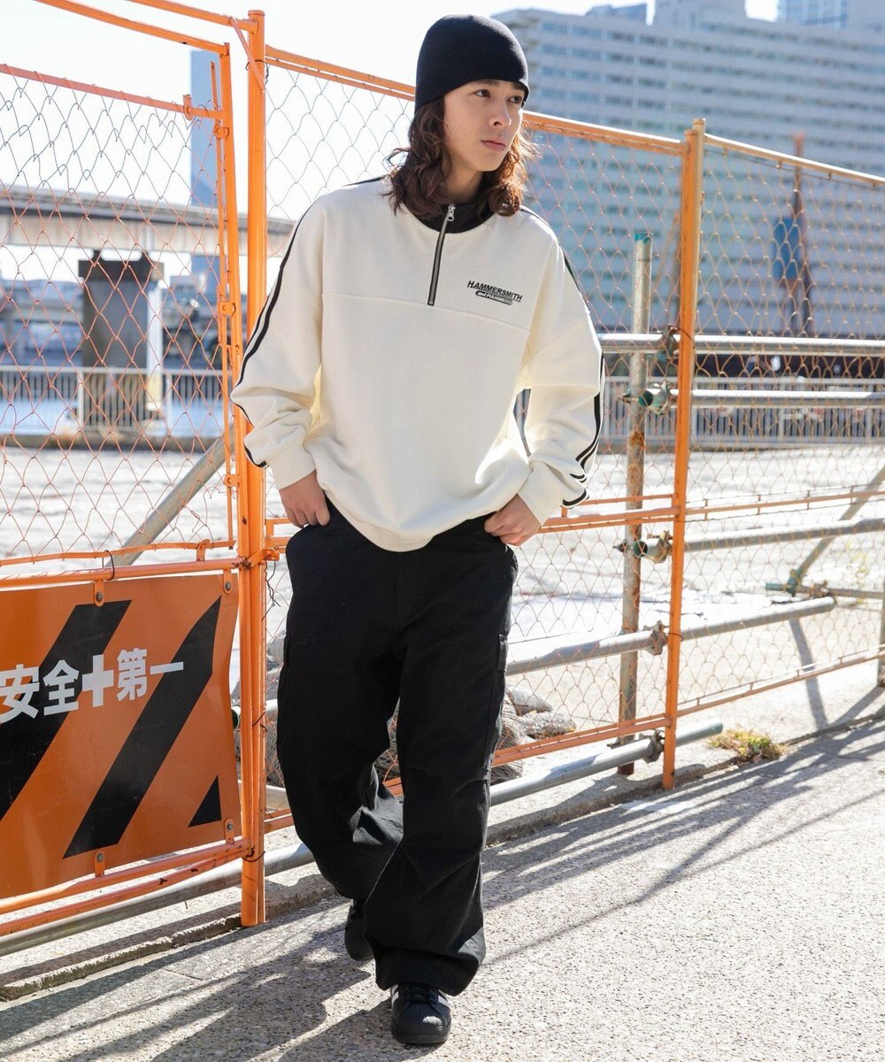 WEGO ヘビーウエイトラインスリーブプルオーバー 