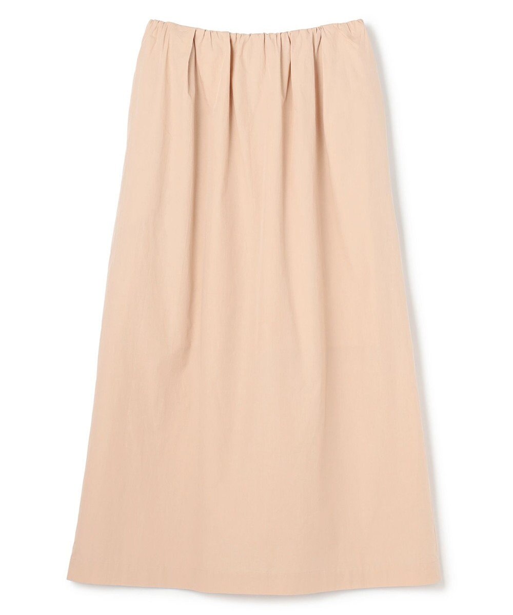 BEIGE， MALLOW / コットンタック イージーフレアスカート 