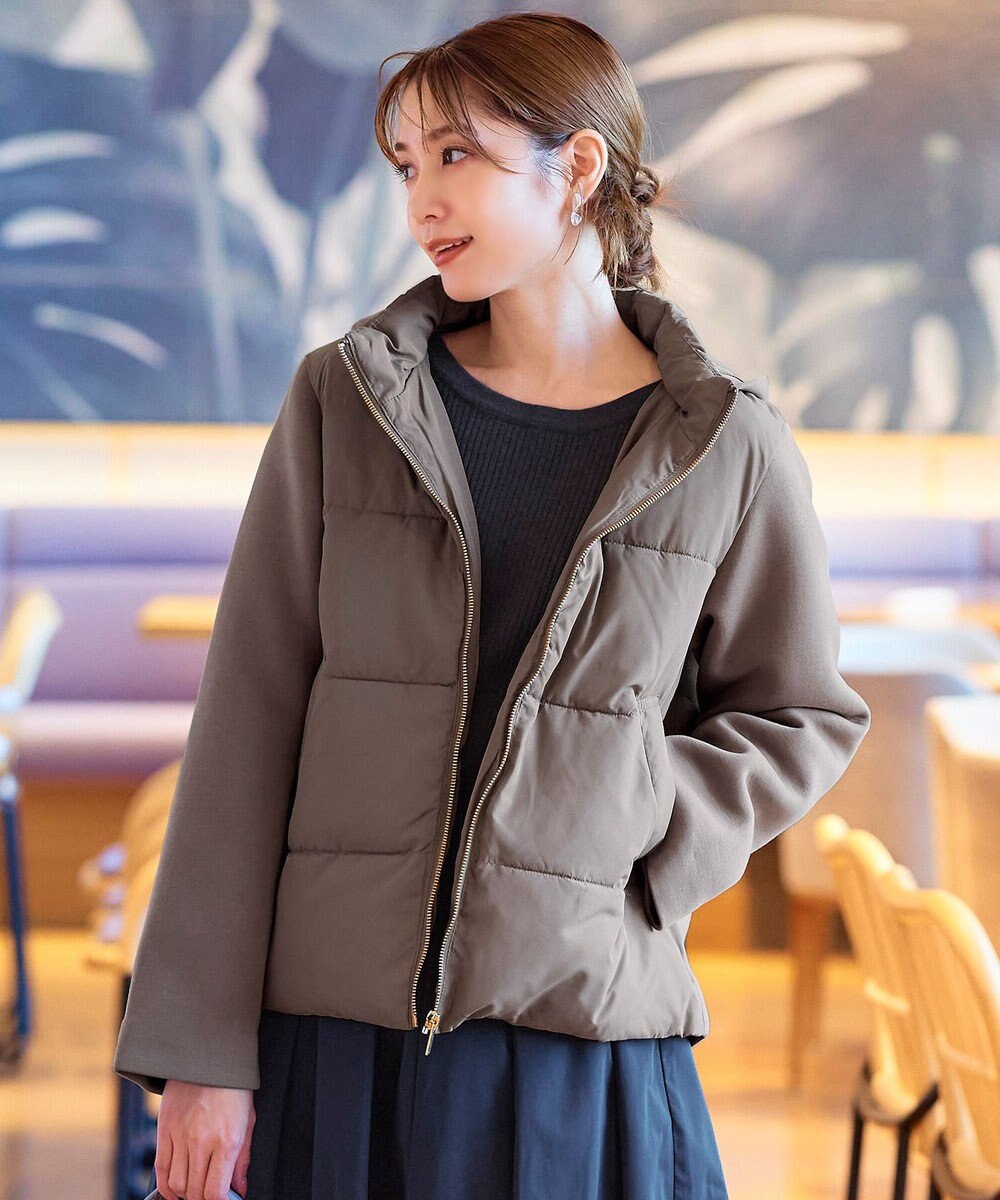 Tiaclasse ファイバーダウン×ダンボール異素材ショートコート 