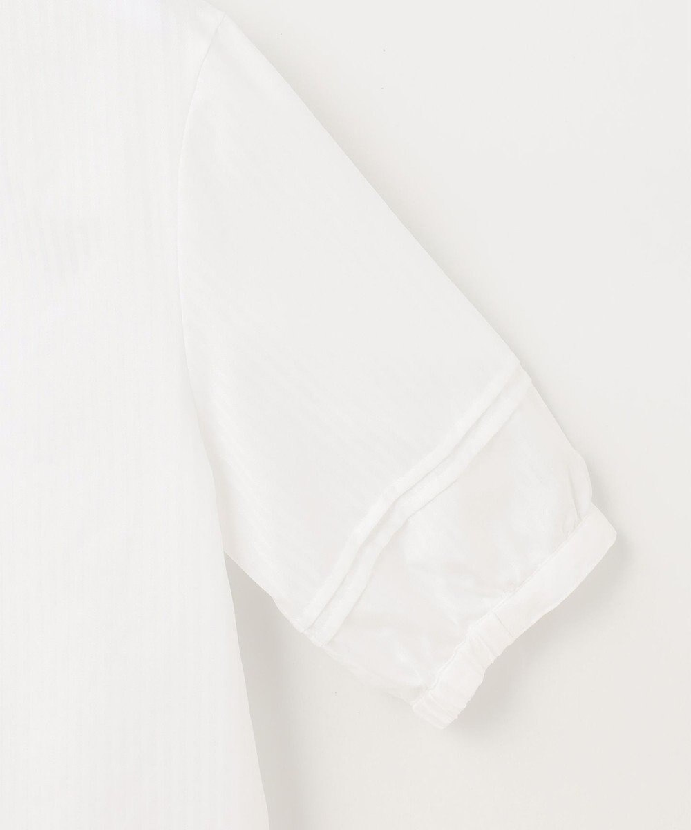 J.PRESS LADIES S 【洗える】ボイルEASYCARE バンドカラー ブラウス 