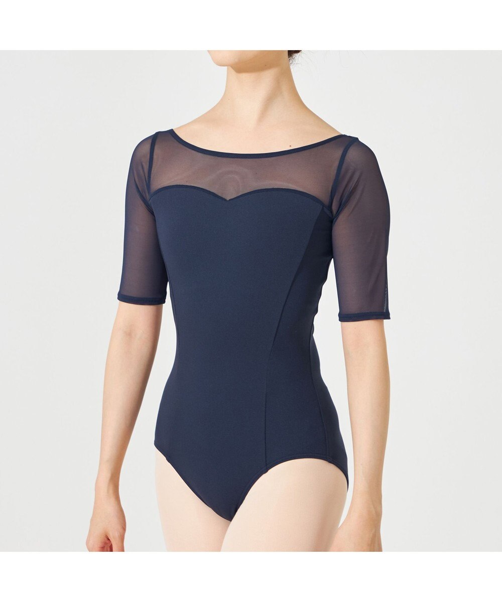 Chacott 5分袖レオタード 