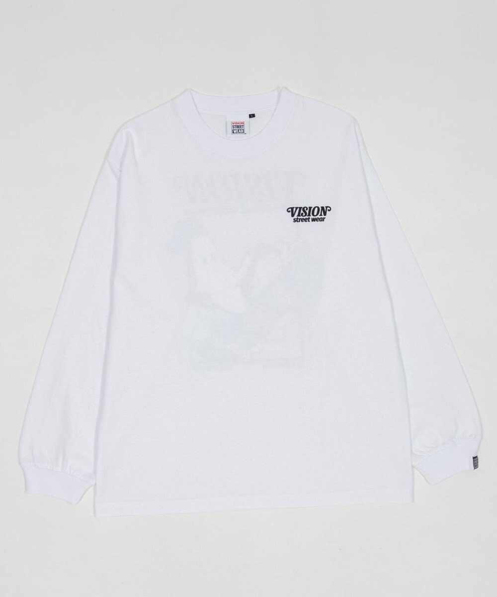 WEGO 【ユニセックス着用ITEM】別注VISIONゴーストスケーターグラフィックT（LS） 