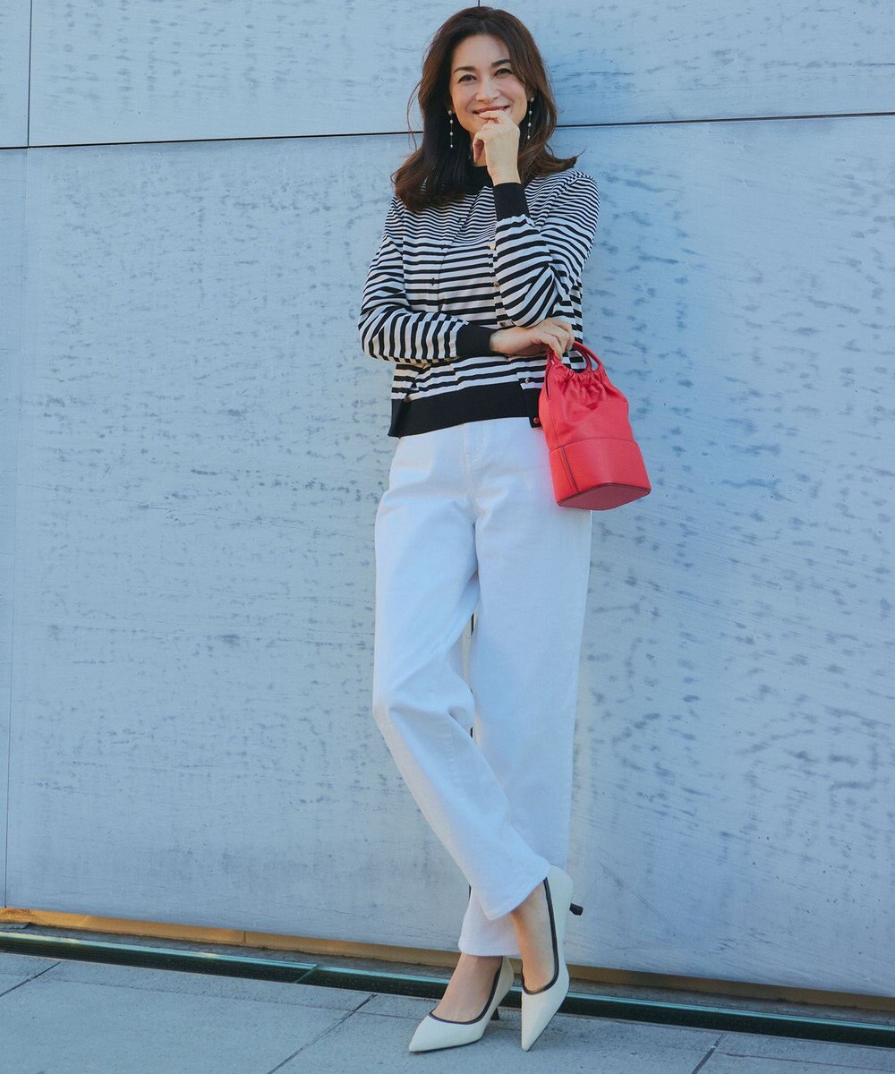 23区 【CLASSY.6月号掲載/洗える】23区DENIM コクーンシルエット パンツ 