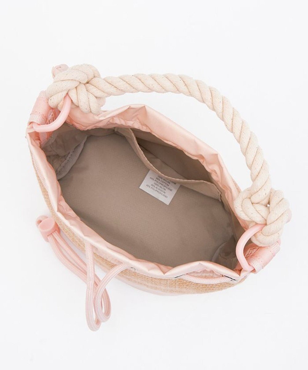 LeSportsac RAFFIA MINI BUCKET/ピーチブラッシュラフィア 