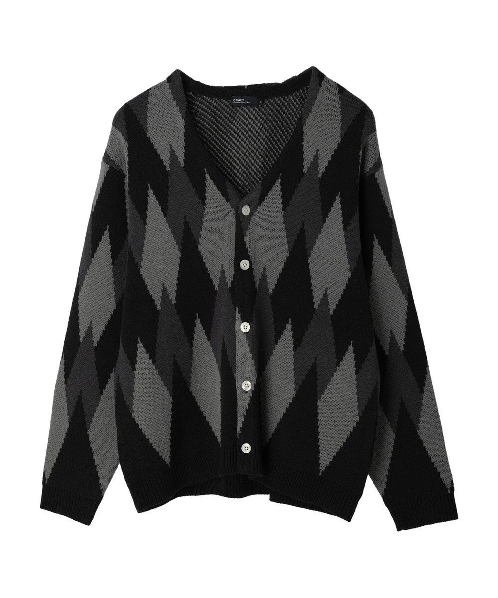 CRAFT STANDARD BOUTIQUE 【男女兼用】アーガイル柄カーディガン 