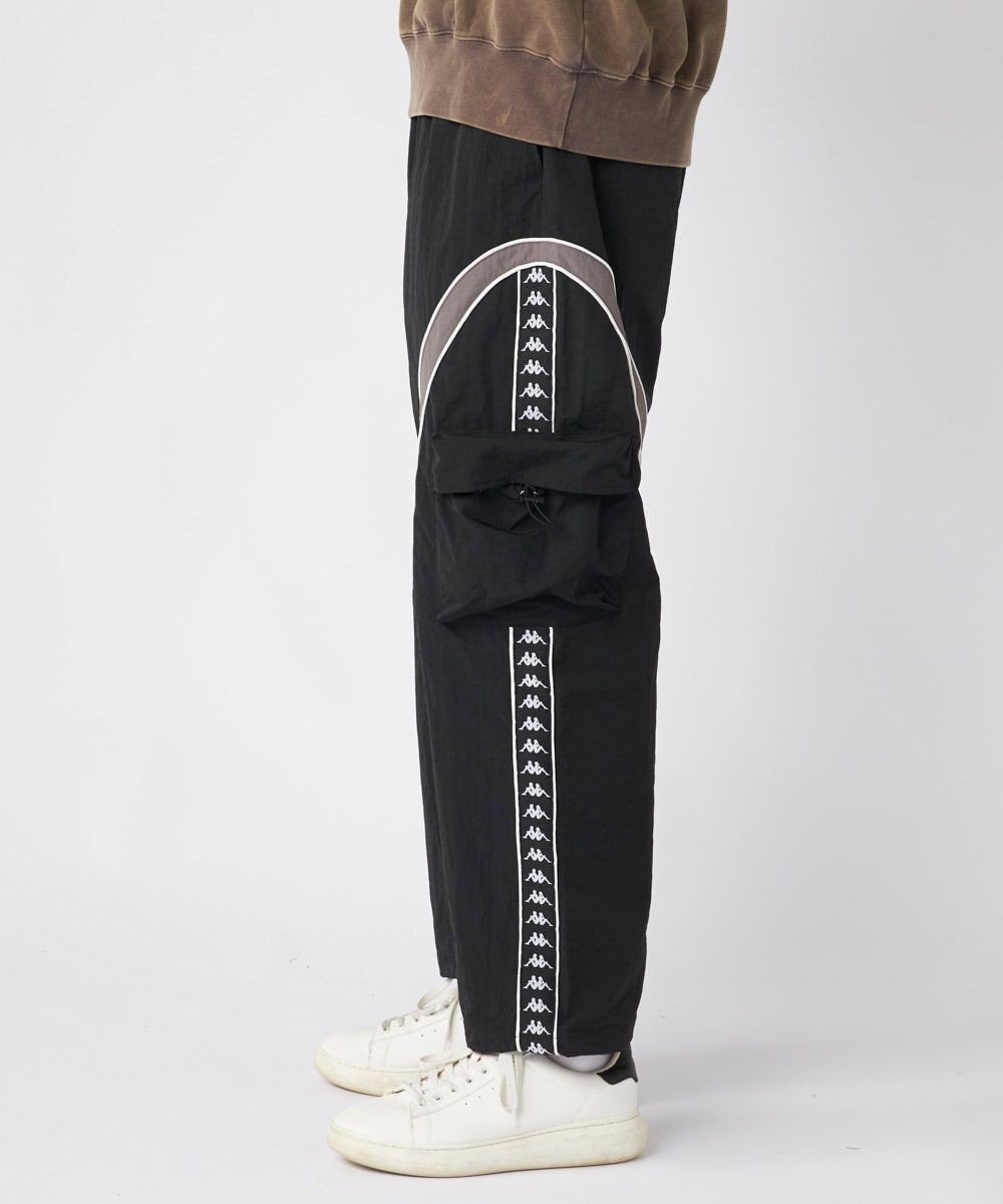 OP／FILA 【Kappa】ワイドシルエット バンダトラックパンツ 