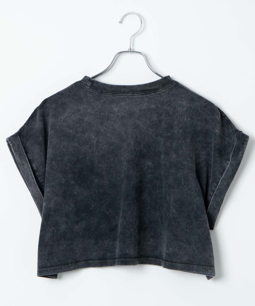 WEGO 【洗える】ヴィンテージウォッシュロールアップショートTシャツ 