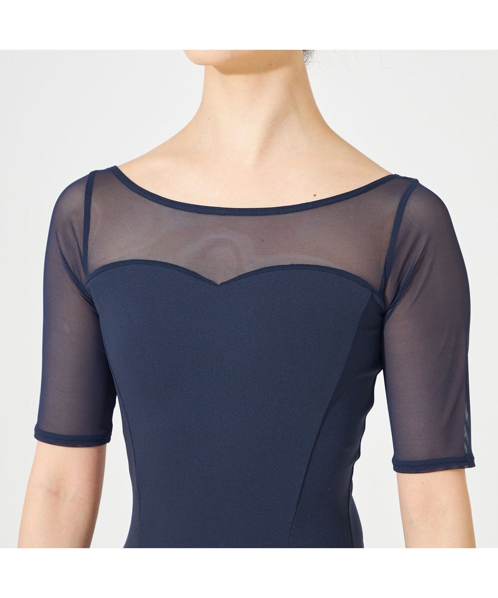 Chacott 5分袖レオタード 