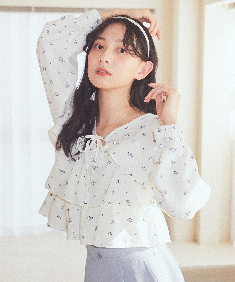 earth music&ecology ティアードアンサンブルブラウス 