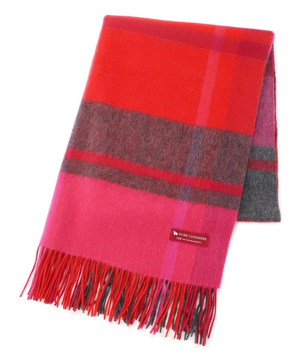 23区 【VERY掲載】カシミヤ チェック ストール 