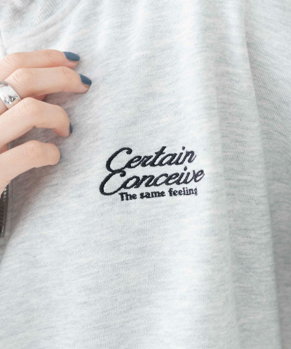 WEGO ラインハーフジップBIGスウェット 