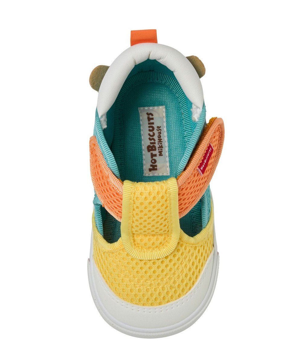 MIKI HOUSE HOT BISCUITS 【14-15cm】かかと顔 メッシュ セカンドベビーシューズ 