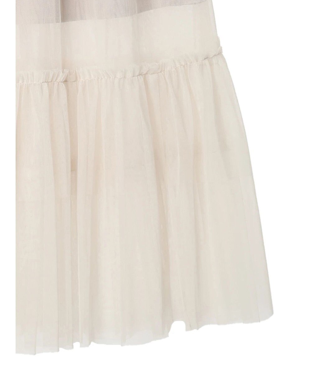 earth music&ecology ティアードチュールスカート 