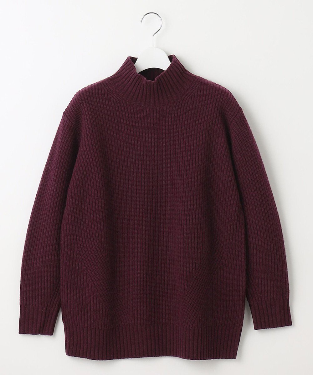 J.PRESS LADIES 【洗える】AUSSIE AIR ハイネック ミドルゲージ ニット 