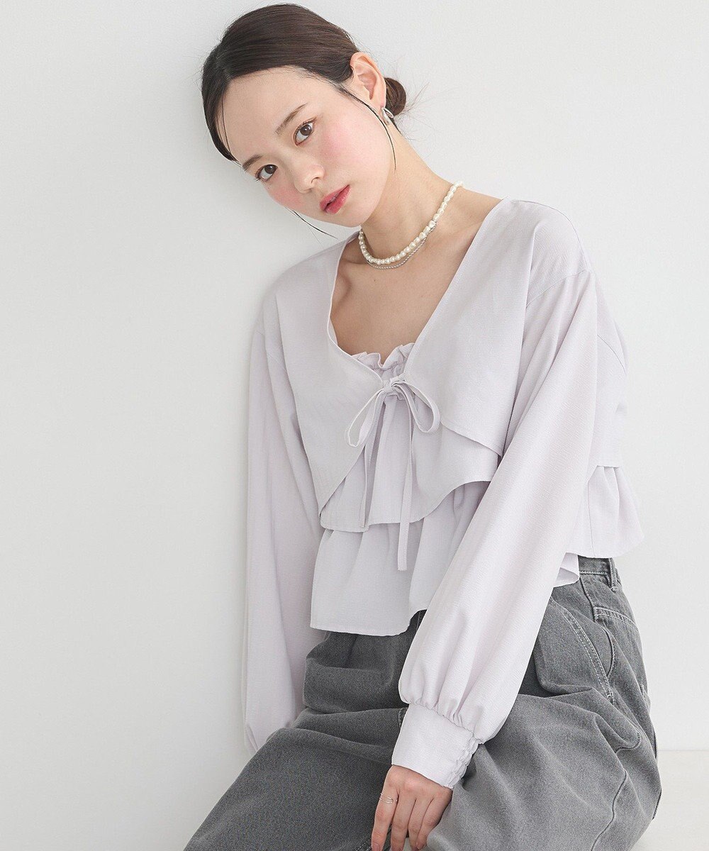 earth music&ecology ティアードアンサンブルブラウス 