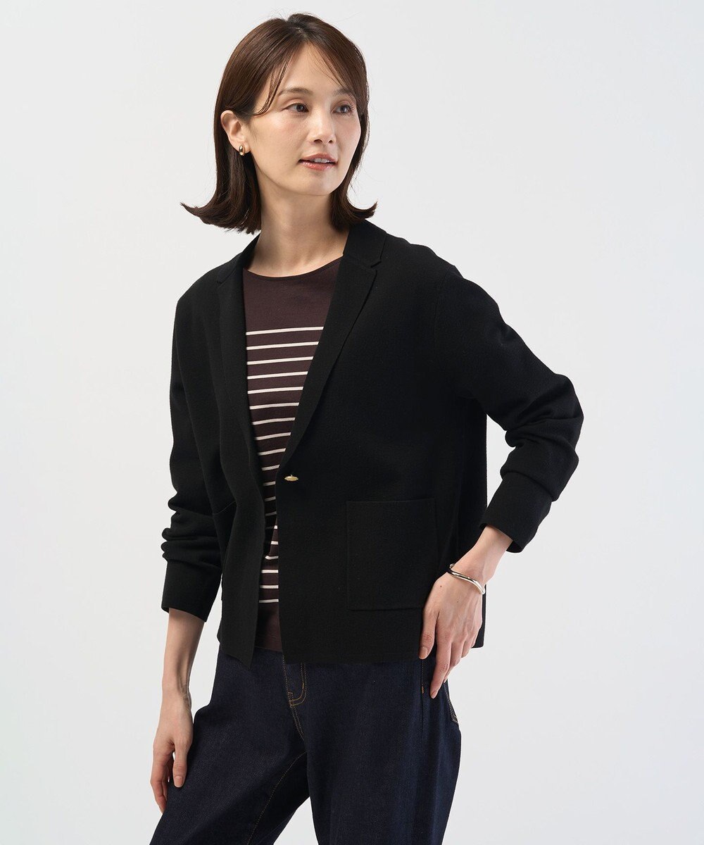 J.PRESS LADIES VIGODA テーラード ニット ジャケット 