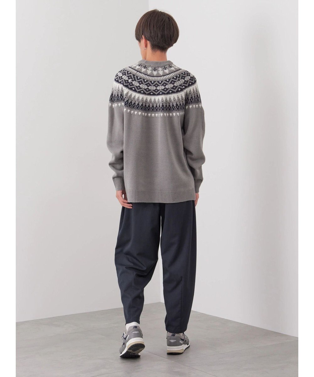 CRAFT STANDARD BOUTIQUE 【男女兼用】求心柄クルーネックニット 