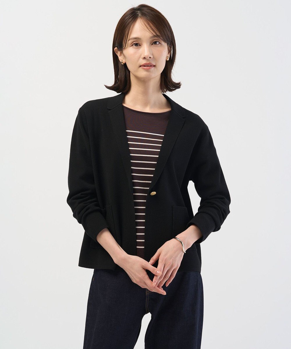 J.PRESS LADIES VIGODA テーラード ニット ジャケット 