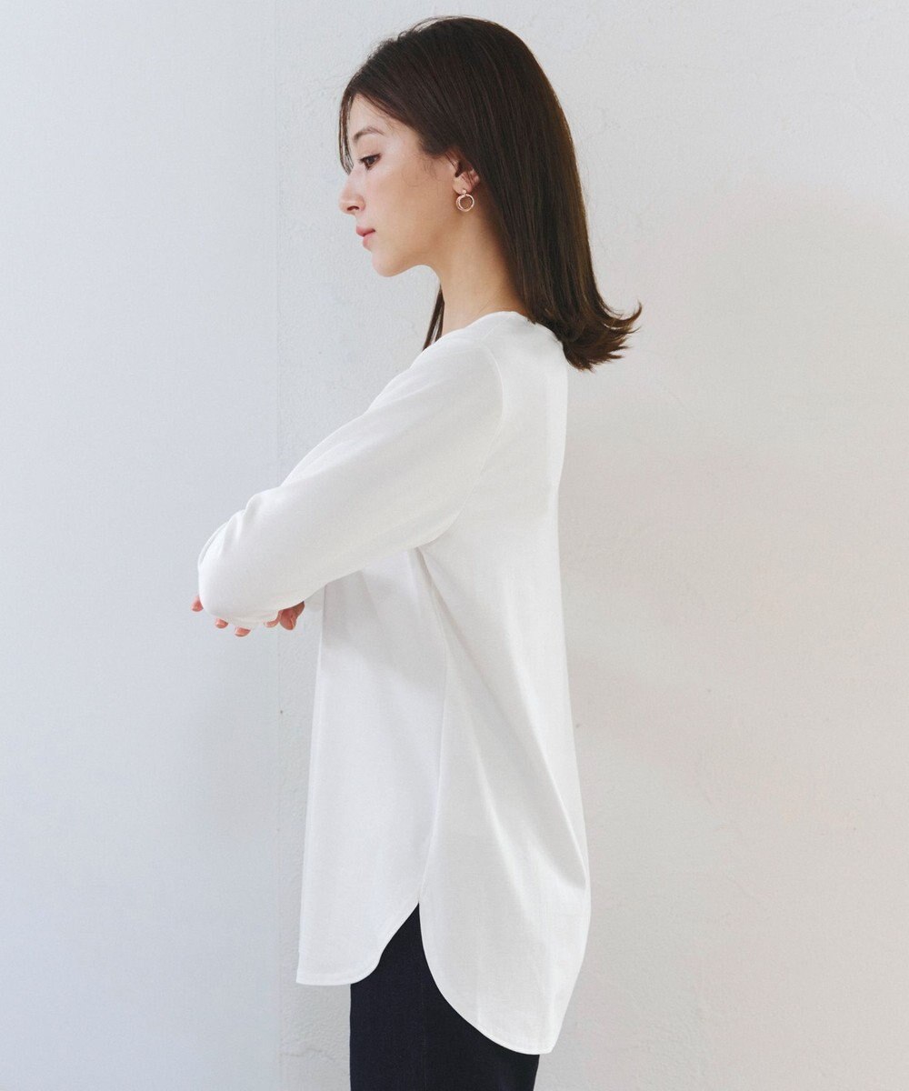 Tiaclasse 【安田美沙子さん着用・選べる裾】 レイヤードヘムカットソーTシャツ 