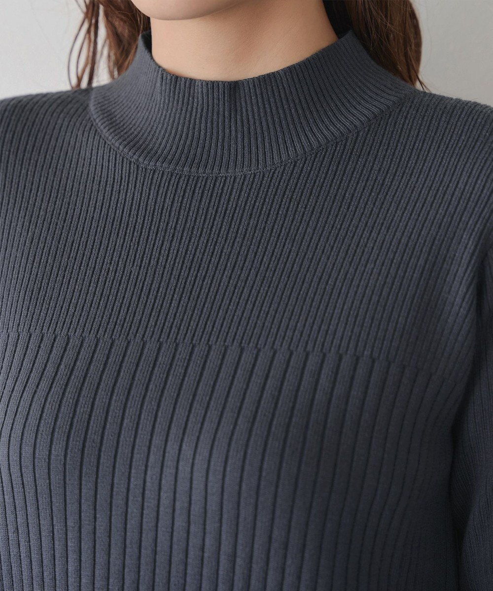 Tiaclasse 【安田美沙子さん着用・新色・XSサイズ追加】リブ切替ニットワンピース 