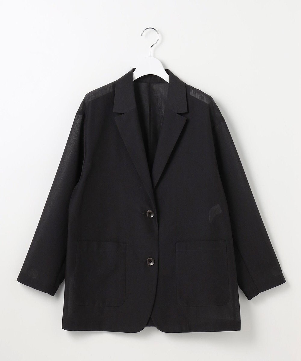 自由区 シアーボイルテーラード ジャケット 