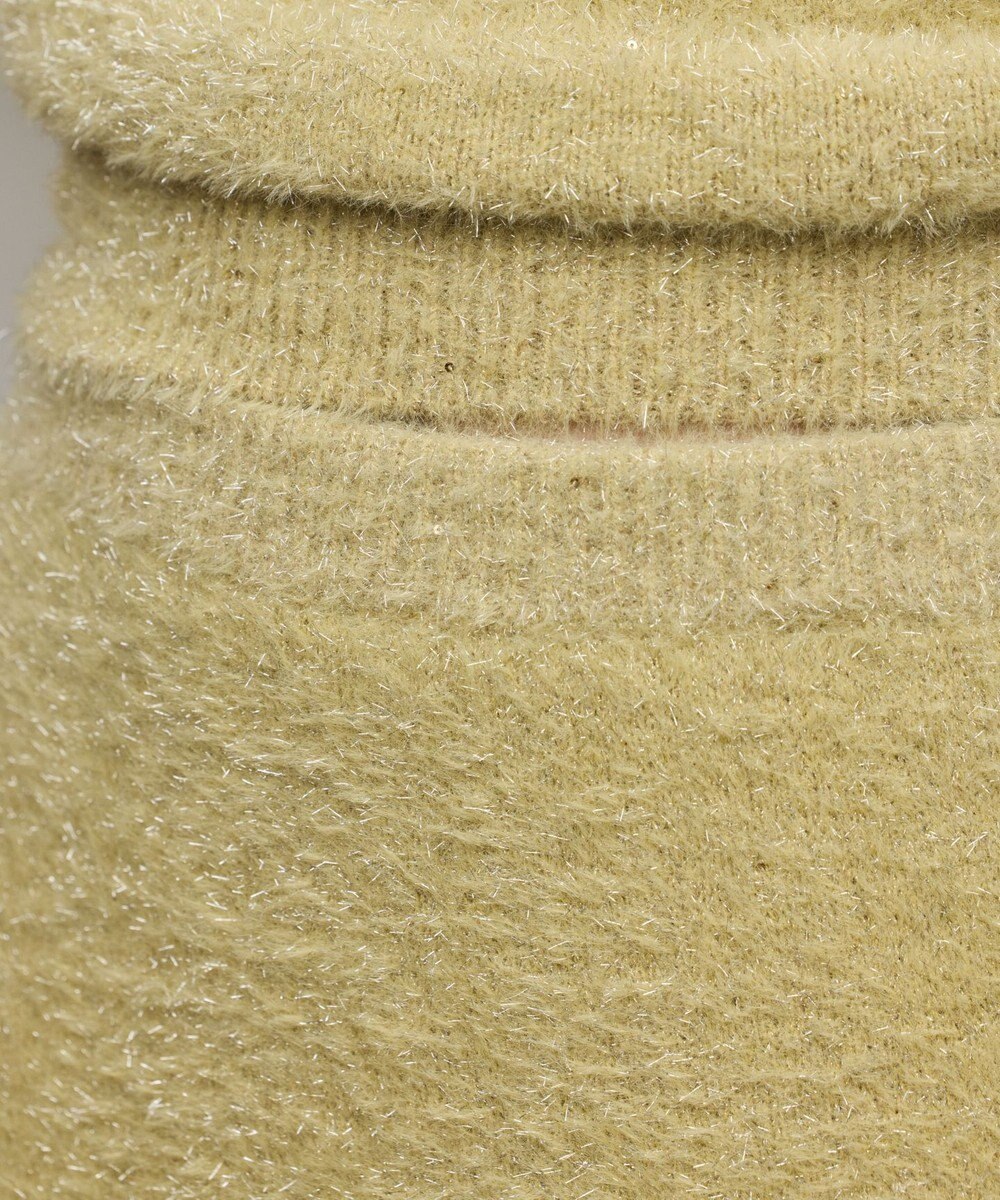 GRACE CONTINENTAL ラメフェザーニットスカート 