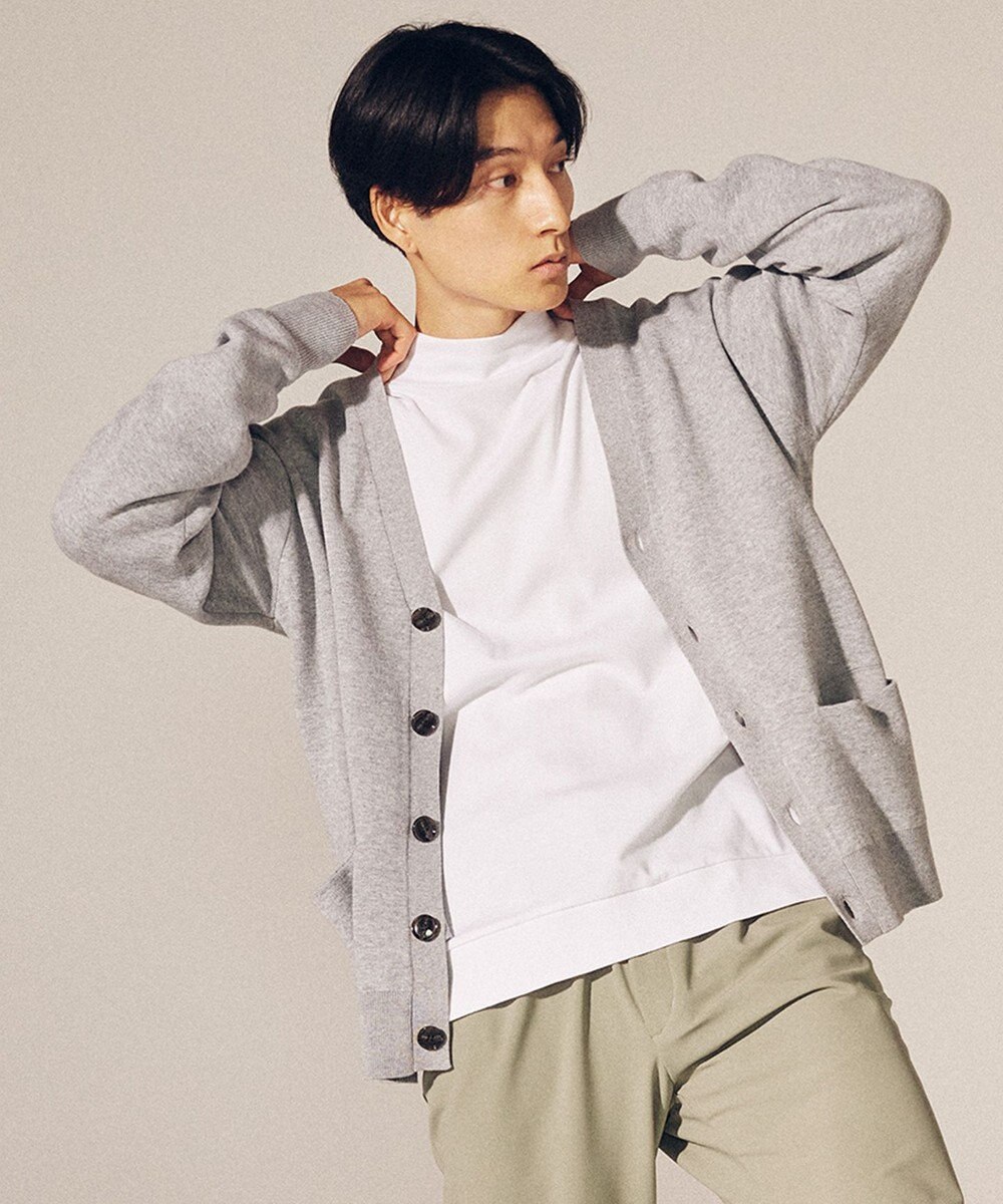 UNFILO MENS MOVE TEX Vネックカーディガン 