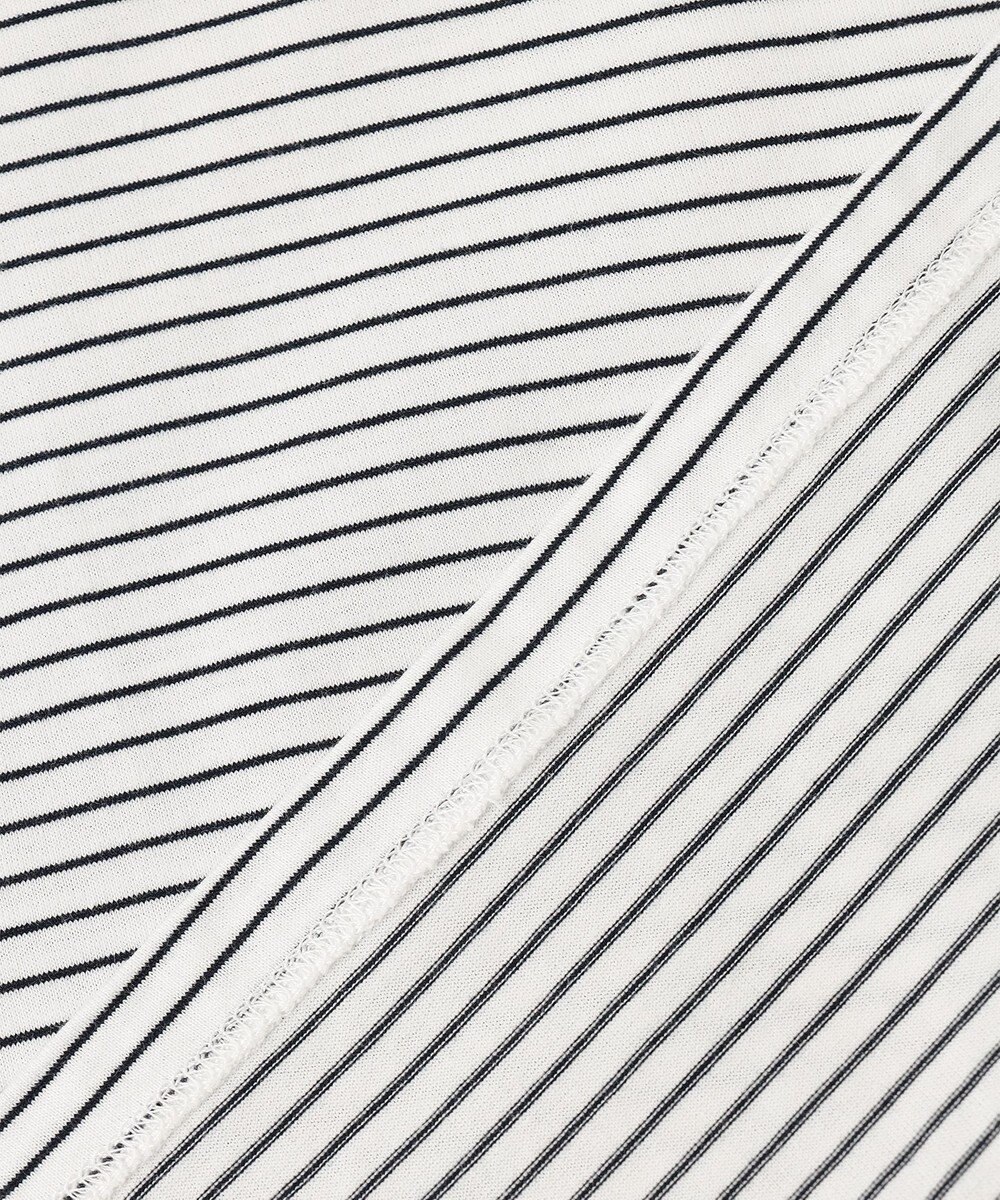 J.PRESS LADIES L スムースジャージー ボーダー カットソー 