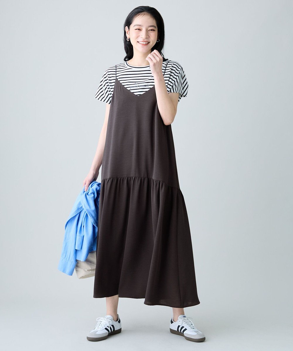 ANY ANYファンクションワイドフレンチスリーブTシャツ 
