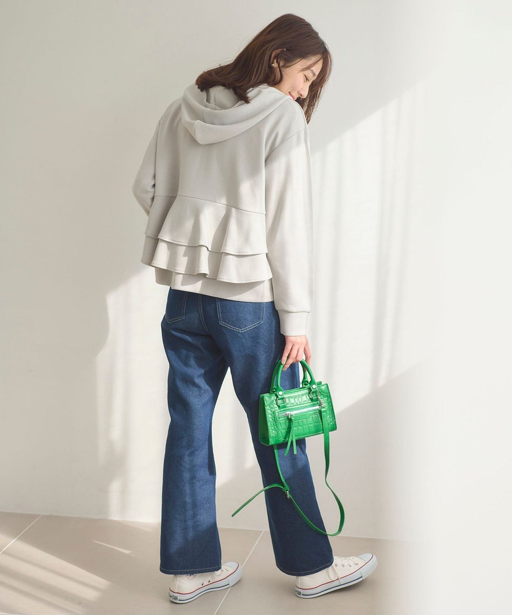 Feroux 【大好評につき新色登場！】バックフリルダンボール パーカー 