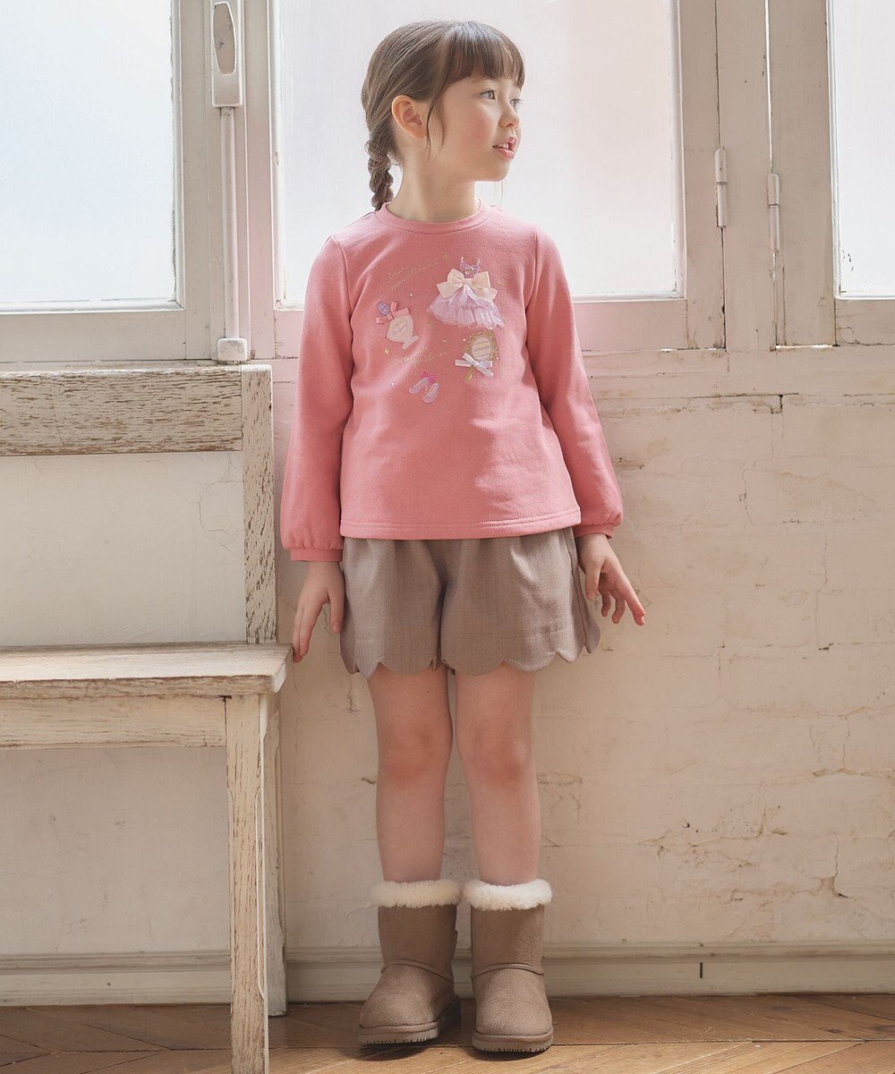 ANY KIDS 【らくっトレーナー】裏毛 プリンセスデザイン トレーナー 