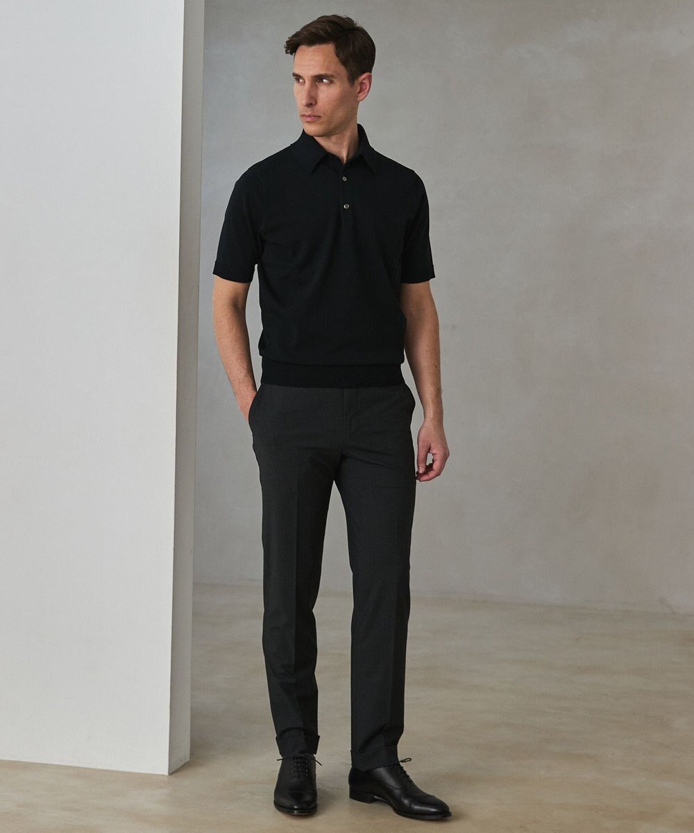 GOTAIRIKU 毎日の仕事着に【洗濯機可】テーラード DRESS BIZ ニットポロ 