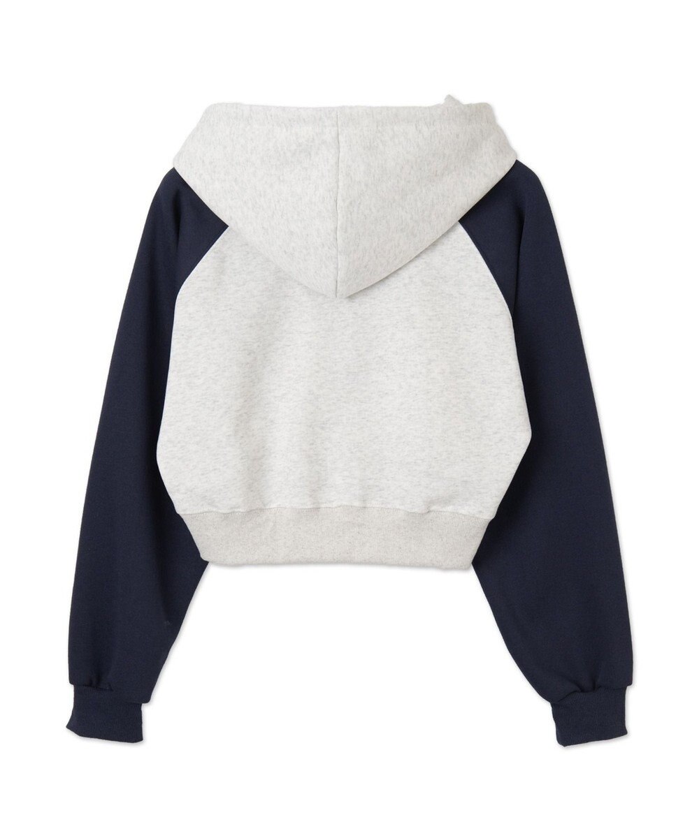 WEGO カレッジロゴラグランジップパーカー 