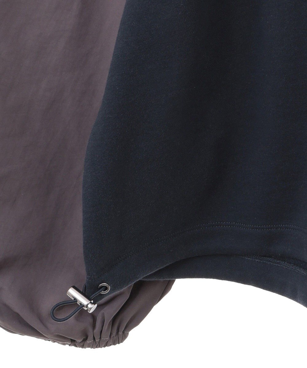 AMERICAN HOLIC 異素材ギャザースリーブミニ裏毛プルオーバ 