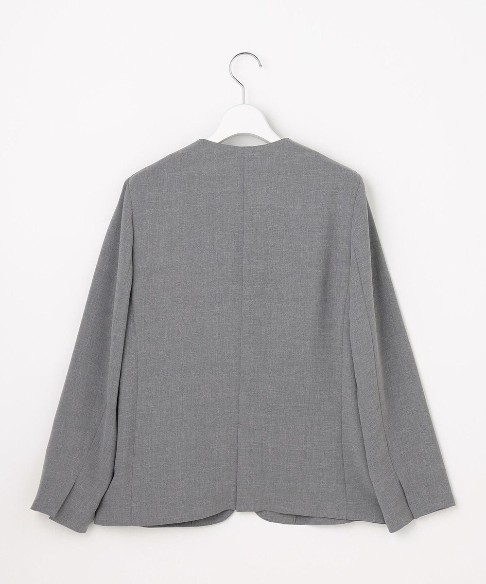 J.PRESS LADIES L 【セットアップ対応】MELANGE ライトツイル ノーカラー ジャケット 