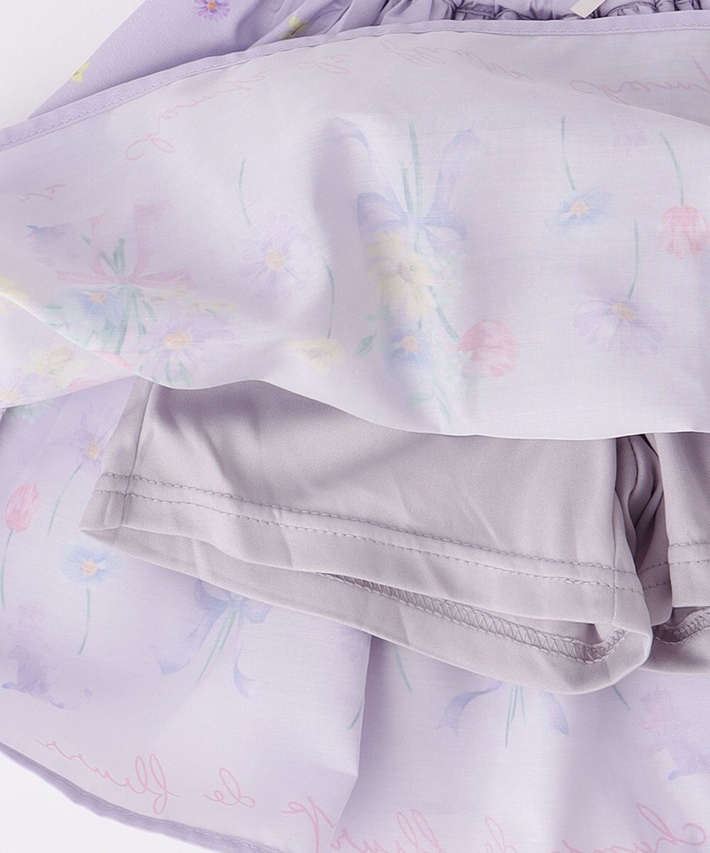 ANY KIDS フラワー ブーケ プリント スカパン 