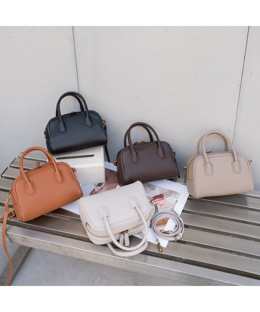 style code [Lyrss/リルス]牛革　ボストンバッグ 